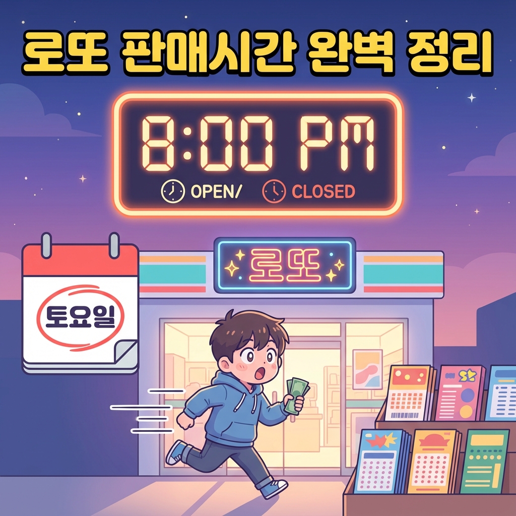 로또 판매시간 완벽 가이드